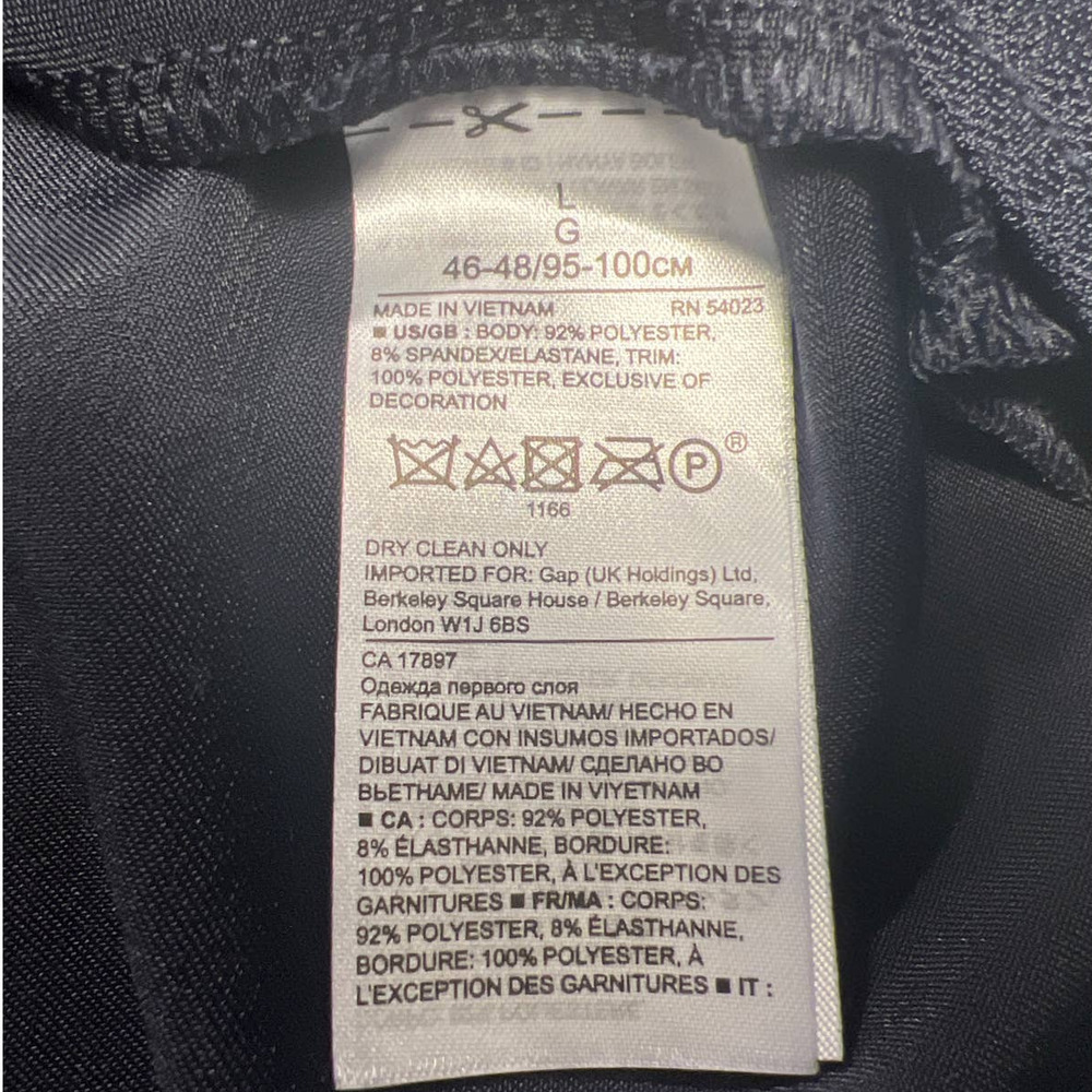 BANANA REPUBLIC - Women Navy Blue ruffled blouse  - Size L - Picture 7 of 7